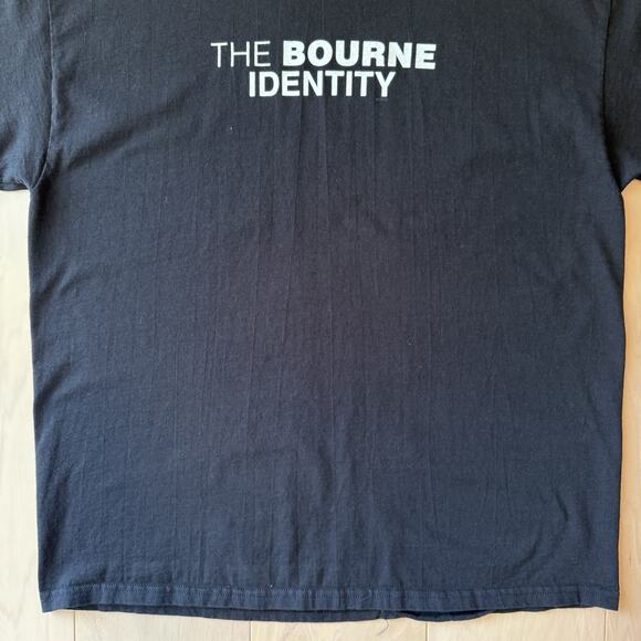 Vintage Bourne Identity Shirt XL Black Y2K Movie Promo Matt Damon Streetwear - Picture 4 of 7